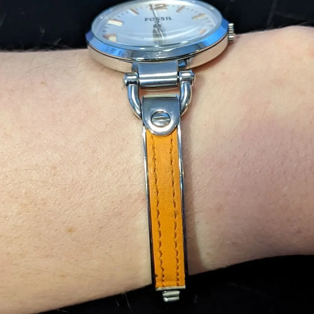fossil bracelet watch 🧡orange🧡